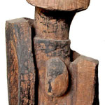 "Afrikanische Figur" . 1980 . Kastanienholz . 100cm