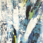 "falling paint" . 1998 . Werk No.45 . Oel auf Leinwand . 150x76