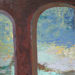 "Unter Wasser" . 2011 . Werk No.87 . Oel auf Leinwand . 100x152