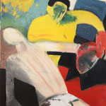 "Kreuzabnahme II" . 1995 . Werk No.4 . Oel auf Leinwand . 97x62