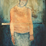 "Selbstbildnis" . 1971 . Oel auf Leinwand . 155.5x94.5