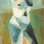 "Nymphe II" . 2003 . Werk No.64 . Oel auf Leinwand . 155x66.5
