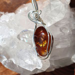Feuerachat auf Sterlingsilber,  47 x 16 x 8mm    €154 