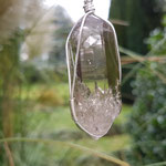 Rauchquarz hell, Val Bedretto, Schweiz, auf Sterlingsilber, 54 x 14 x 17mm, 17,7g       €56    Art.Nr.: 25050019