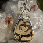 Australischer Amulettstein auf Sterlingsilber, 58 x 26 x 11mm     €92