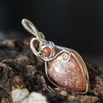 Sonnenstein, Sonnensteinrondell, Sterlingsilber, 57 x 23 x 7mm     €150