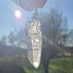 Bergkristall, Tessiner Habitus, Schweiz, auf Sterlingsilber, 78 x 18 x 14mm     €84     Art.Nr.: 25050020