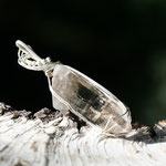 Rauchquarz auf Sterlingsilber, mit Silberperlen, 83 x 25 x 16mm     €154    Art.Nr.: 25050001