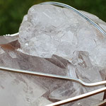 Bergkristallspitze auf Sterlingsilber, Selbstheiler, 68 x 43 x 35mm, 52gr.     €108