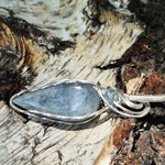 Aquamarin, handgeschliffen, Sterlingsilber, Aquamarinperle facettiert  4mm, 53 x 15 x 7mm      €110
