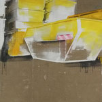 continere#2, 130 x 100 cm, Graphit/Öl/LW, 2021 