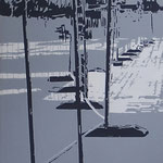 zwischenraumzwischenzeit#1, 200 cm x 100 cm, Acryl/LW, 2013