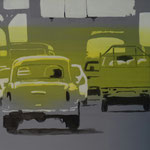 traffic#2, 46 cm x 75 cm, Tempera/Öl/LW, 2017