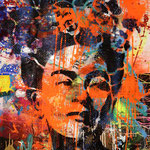 Frida, 83 cm x 117 cm, Acryl und Aerosol auf Plakat; Foto: Gunter Hahn