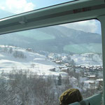 chalés nos Alpes Suíços - vista do Glacier Express