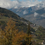 Aussicht von Bürchen auf Unterbäch und Eischoll   