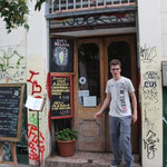 Netter Blumenladen mit Cafe