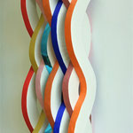  o.t. , 231 x 40,5 , 2020  , pappe  karton papier acryfarbe folie