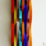  o.t. , 231 x 40,5 , 2020  , pappe  karton papier acryfarbe folie