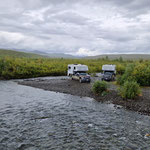 toller Stellplatz irgendwo entlang des Denali Highway