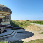 Überreste der deutschen Gefechtsbatterie Longues-sur-Mer