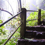 Stairway to the waterfall Aling-Aling