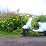 Vespa with flowers