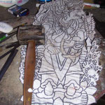 Handicraft-tour: Making of shadow-puppets (wayang kulit)