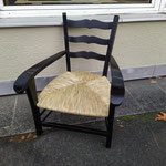 Loungestuhl neu mit Binsen geflochten