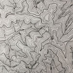 Höhenkurven, Tusch-Zeichnung auf mattierte Folie // Contour lines, hand drawn contour lines on matt platic foil
