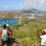 Vue de  Shirley Heights vers English Harbour © Antigua and Barbuda Tourism Authority 