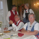 Apéro nach dem Auftritt im Restaurant Adler