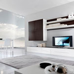 Cuisine intérieur design toulouse living salon rangement blanc et bois épuré moderne tendance 