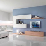 Cuisine intérieur design toulouse living salon rangement blanc et bois épuré moderne tendance 
