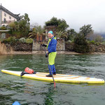 Winter SUP Ferien im Tessin. Walti gehört zur SUPoint Fachcrew.