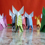 Osterparade (Origamihasen)