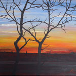 Nr.10 Sonnenuntergang  30 x 40 cm