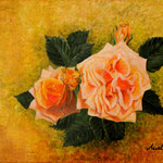 * Nr. 33 Rosen orange 1 / 30 x 40 cm