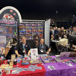 Das Bild zu Männerquatsch Podcast Folge 200 zeigt den Stand des Amiga Germany Fan'zines auf der Amiga40 in Mönchengladbach.