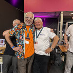 Das Bild zu Männerquatsch Podcast Folge 200 zeigt RJ Mical und Petro Tyschtschenko auf der Amiga40 in Mönchengladbach.