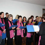 Der Kirchenchor gestaltete den Neujahrstreff musikalisch mit.