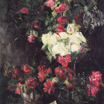 Stillleben mit roten Rosen, Beckmann