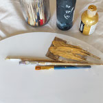 Glitzer, Federn , Sand, Strukturpaste...