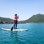青空のもと、海SUP！