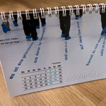Tischkalender: Gestaltung mit Bildern und Texten