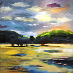 Landschaft 120 x 120 cm, vermietet