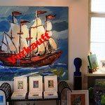 Schiff 140 x 140 cm