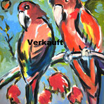 Papageien 120 x 160, verkauft