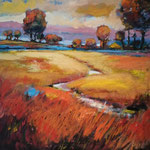 Landschaft 120 x 120 cm, verkauft