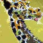 Giraffe  60 x 30 cm, verkauft